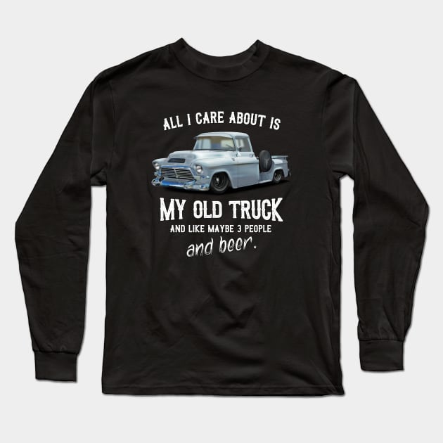 Chevy Pickup Truck Long Sleeve T-Shirt by hardtbonez